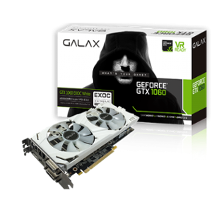 Galax 1060 6GB EXOC White Graphic Card