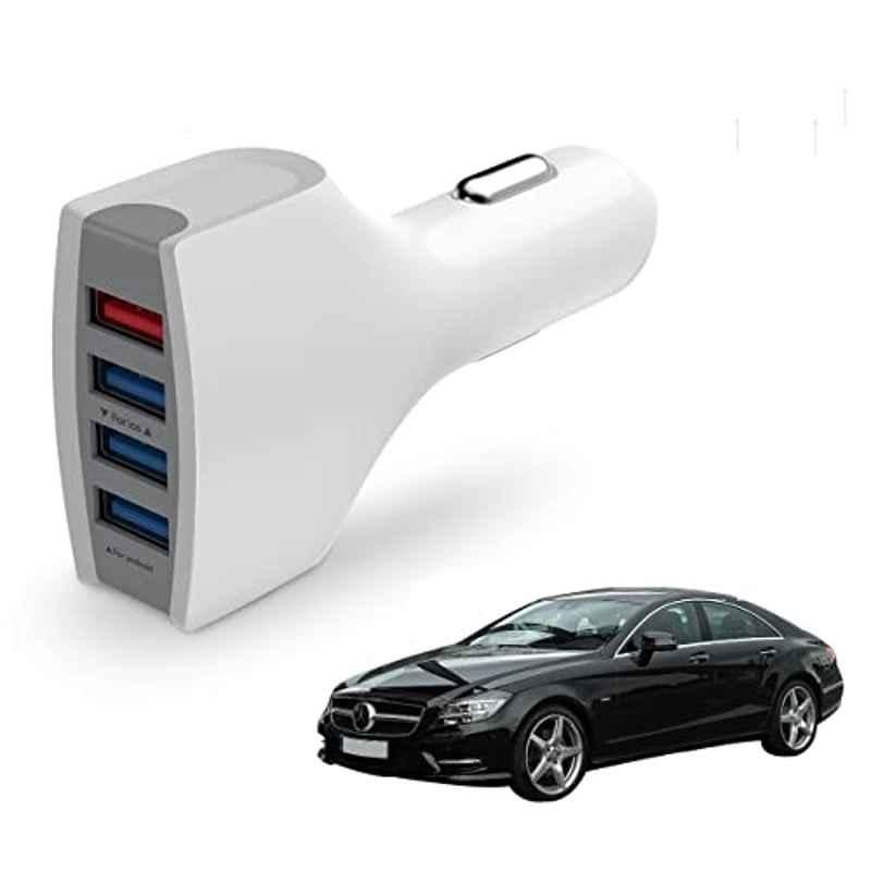 Kozdiko 36W 4.1 White USB Car Fast Charger with 4 Ports for Mercedes Benz CLS-Class