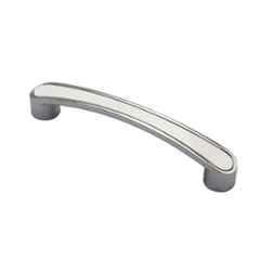 RAB 96mm Zinc White Drawer Pull Handle, HAND 1075 (Pack of 2)