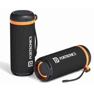 Portronics Breeze 7 15W Black Portable Bluetooth Speaker with Rotational Volume Control, POR 2854