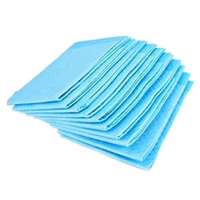 Feel Free Quilted Blue Disposable Underpad Sheets, Size: 60x90cm (Pack of 10)