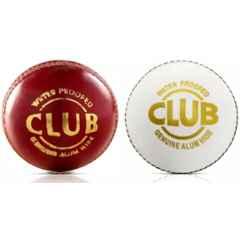 HTM Club Cricket Leather Ball (Pack of 2)