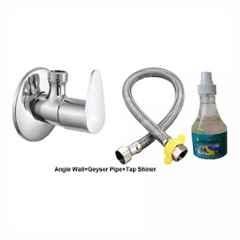 Fastgear Fusion Stainless Steel Silver Chrome Finish Bathroom Faucet Set, FG1057