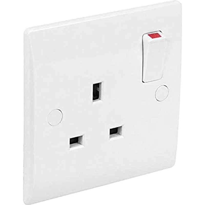 13A Metallic Single Switch Socket