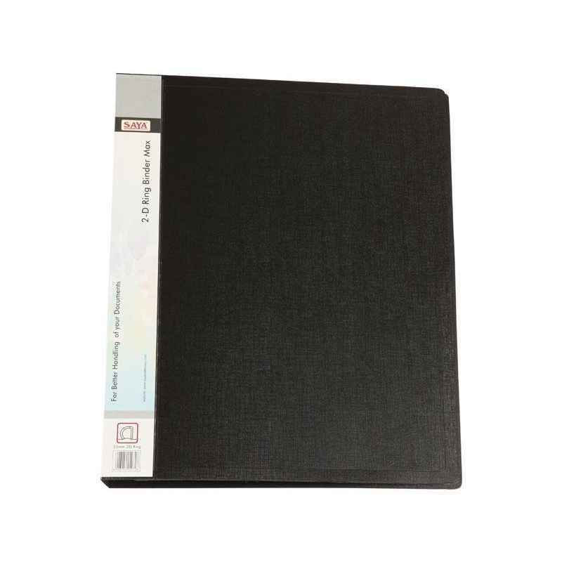 Saya SY536A Black A4 D-Ring Binder Classic, Weight: 203.571 g (Pack of 20)