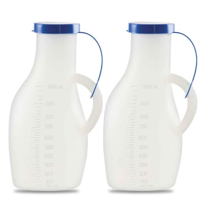 Prompt 1000ml Check Plastic Urine Pot With Cap for Male, 1071