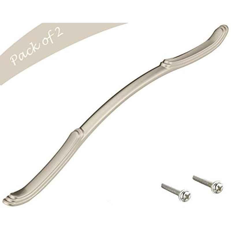 Aquieen 288mm Malleable Satin Wardrobe Cabinet Pull Handle, KL-717-288 (Pack of 2)