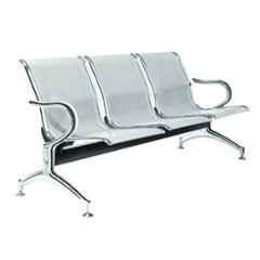 Yes Kay Mild Steel Chrome Plated Three Seater Waiting Chair