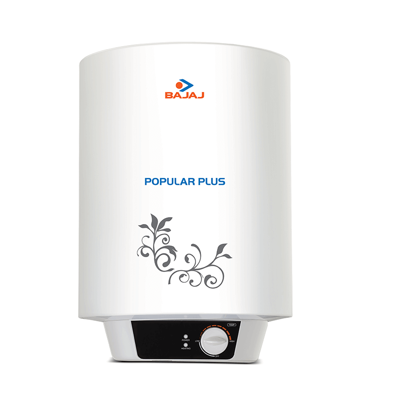 Bajaj Popular Plus 15L White Vertical Storage Water Heater, 150825