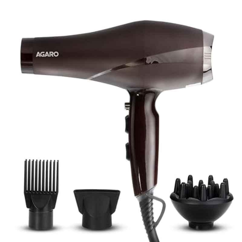 AGARO HD1120 2000W Plastic Matte Black Professional Hair Dryer, 33532