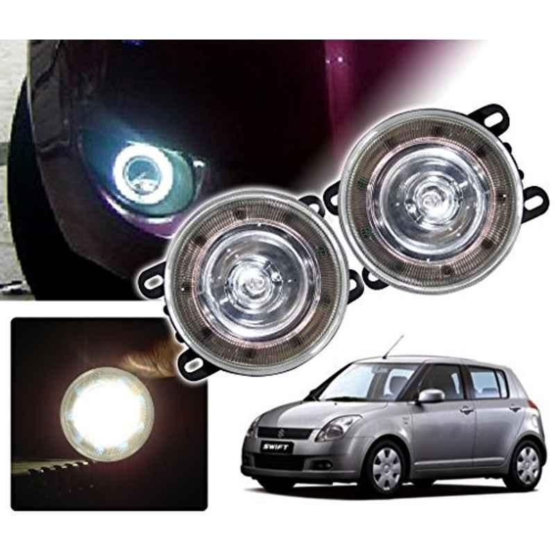 Kozdiko 2 Pcs 9 LED DRL Car High Power Fog Light for Maruti Suzuki Swift 2011