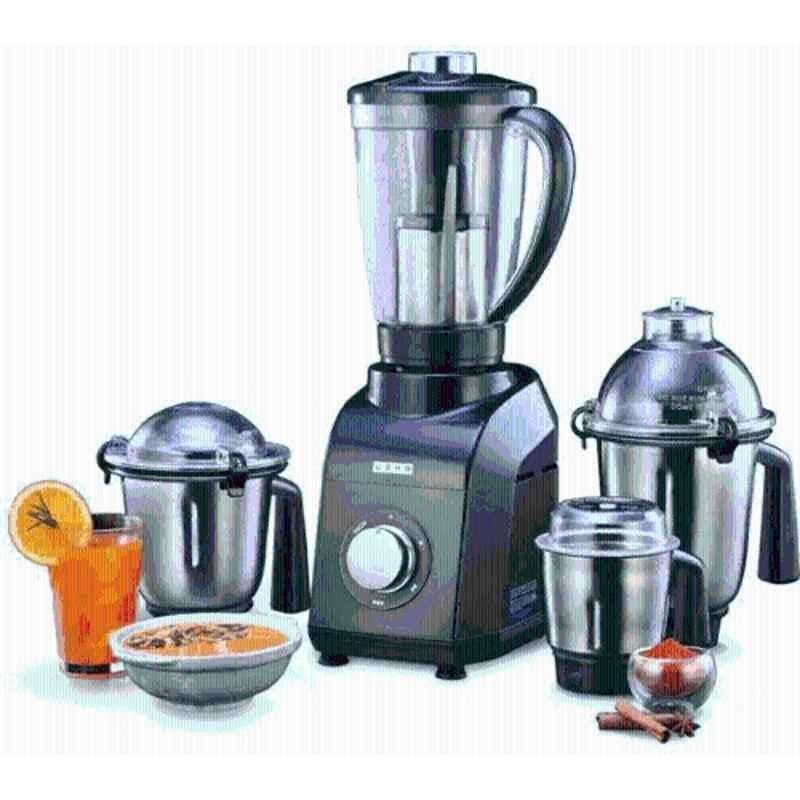 Usha TurboX 1200W Black Mixer Grinder with 4 Stainless Steel Jars