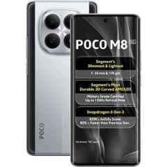 POCO M8 6.77 inch 5520mAh 6GB RAM/128GB Storage Frost Silver Smartphone