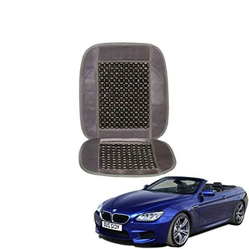 Kozdiko Wooden Beads Car Seat Cushion with Velvet Border for BMW 6 Series