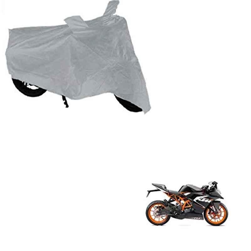 Kozdiko Silver Bike Body Cover with Mirror Pockets for KTM RC 200, koz_67855