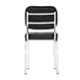 RW Rest Well Spectrum Alloy Steel Black Visitor Chair with Cushion