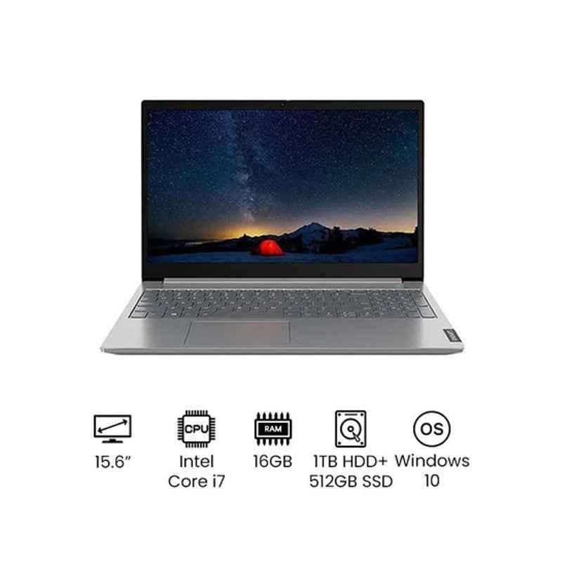 Lenovo Core i7 16GB 15.6 inch Quad Core SSD & HDD Mineral Grey Laptop, 15G2ITLAR