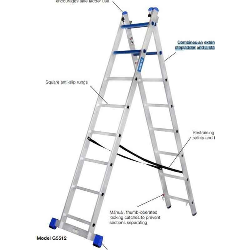 Gazelle Aluminium Extension Ladder, G5512