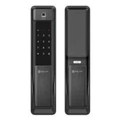 Solity 40-70mm Premium Push-Pull Black Smart Door Lock, GSP-2000BK