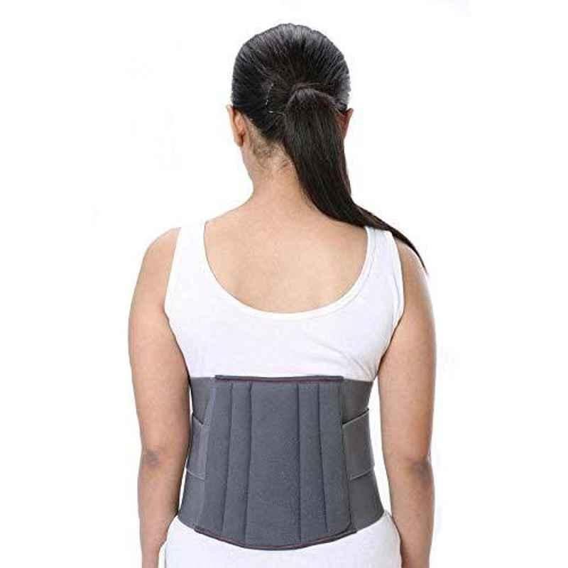 Witzion Large Lumbo Sacral Grey Back Support Belt, WI-16-Grey-L