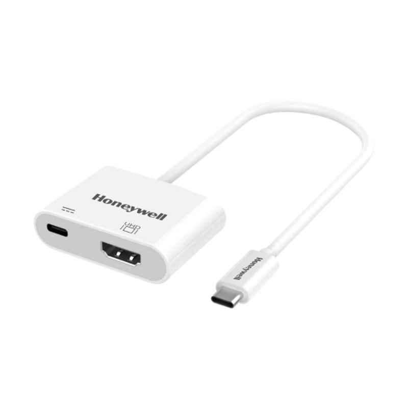 Honeywell White Type C to HDMI with PD Charging Adapter, HC000005/ADP/WHT
