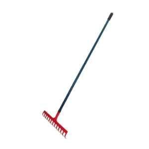 REDBULD 55 inch 13 Teeth Heavy Duty Steel Garden Rake with Long Handle