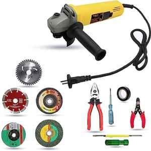 Walkers 800W 4 inch Angle Grinder with 5 Pcs Wheel & 5 Pcs Hand Tool Kit, WKCB411
