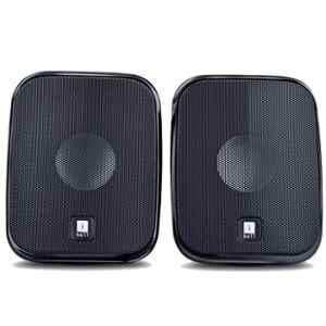 iBall Decor 9 2 Pcs 5W Black USB 2.0 Multimedia Speaker Set with In-Line Volume Controller