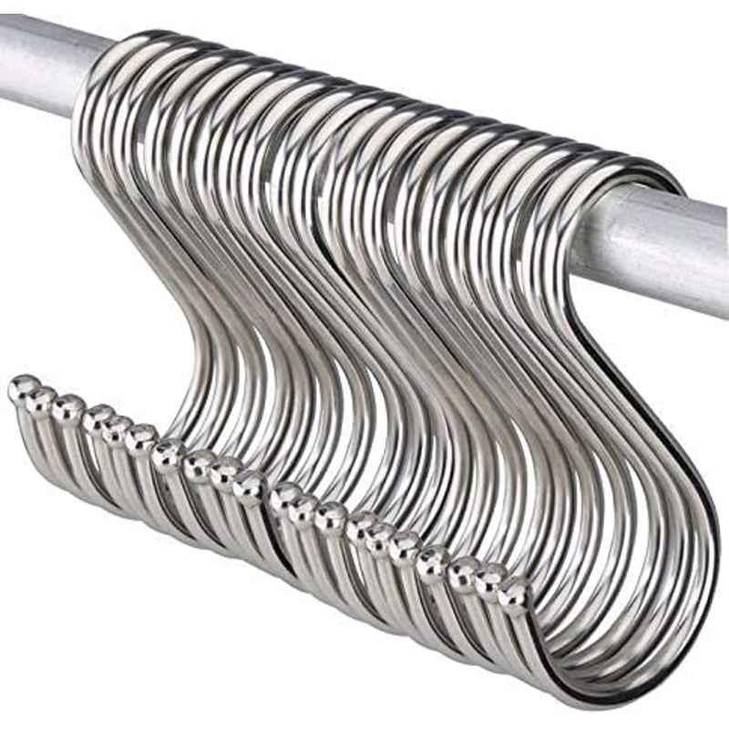 Abbasali Stainless Steel S Hook, Size: Large (Pack of 20)