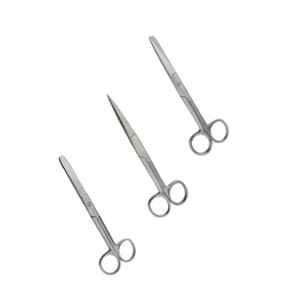 Forgesy 3 Pcs 14cm Stainless Steel Silver Straight Dressing Scissor Set