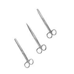Forgesy 3 Pcs 14cm Stainless Steel Silver Straight Dressing Scissor Set
