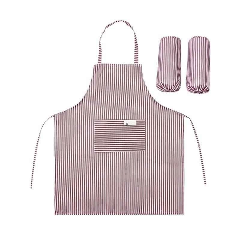 Rubik Polyester Brown Kitchen Apron
