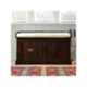 Angel Furniture Solid Sheesham Wood Lacquar Finish Dark Brown Rectangular Storage Shoe Rack, AF-158W