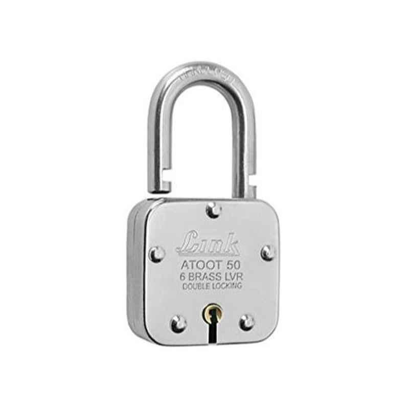Smart Shophar 50mm Steel & Brass Link Attot Padlock, 65203-BLPL-50