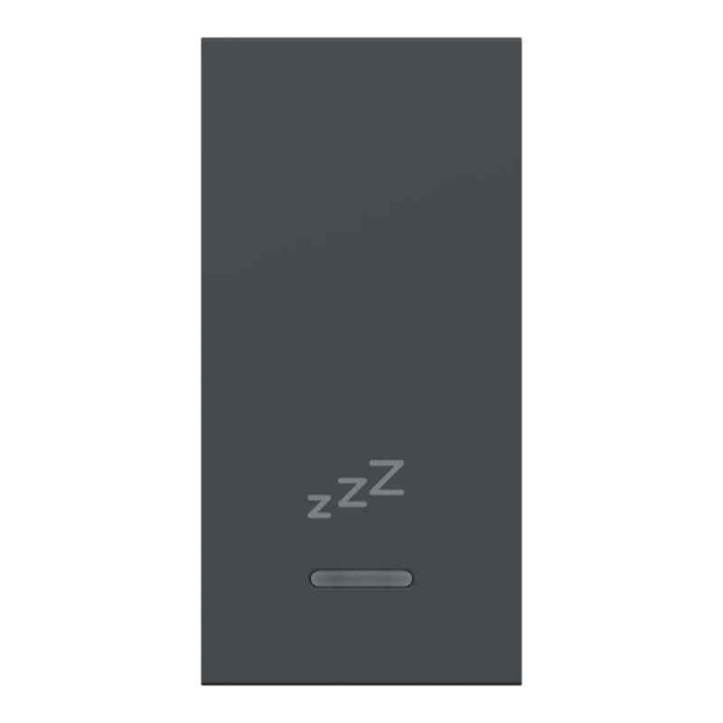 Schneider Electric Unica Pure Plus 6A 1 Module Grey Switch with Do not Disturb Symbol & LED Indicator, UNFDND1M_GY