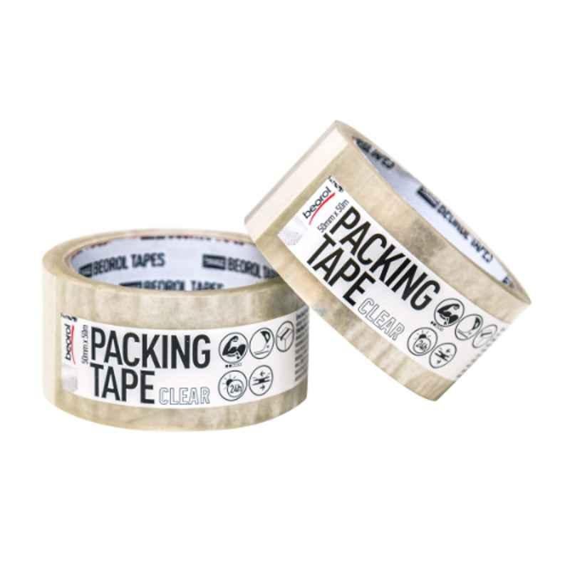 Beorol 50mx50mm BOPP Transparent Packaging Tape, S50-50