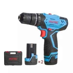 FIXTEC 12V Cordless Impact Drill with Power Display, LED Light & 2x1500mAh Li-ion Battery, FCD12L04T
