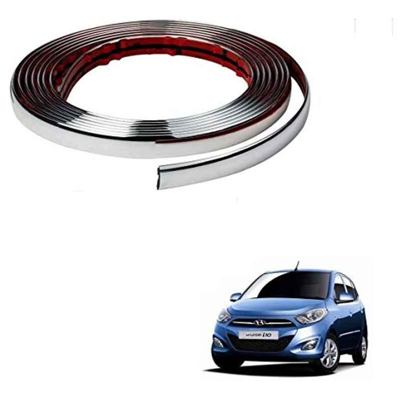 Kozdiko 20m 10mm Silver Car Side Window Chrome Beading Roll for Hyundai i10