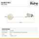 Ruhe 15mm White Medium PTMT Ball Cock with Aluminum Rod & Ball, 15-1303-01