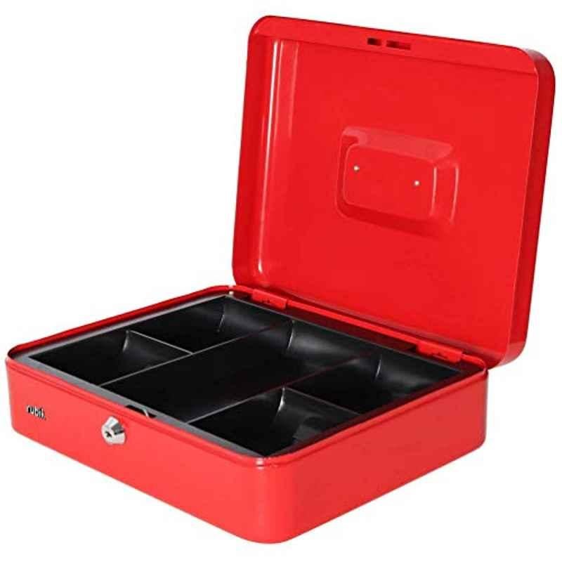 Rubik Alloy Steel Red Cash Box, RB-CB03-L6CTRED, Size: Large