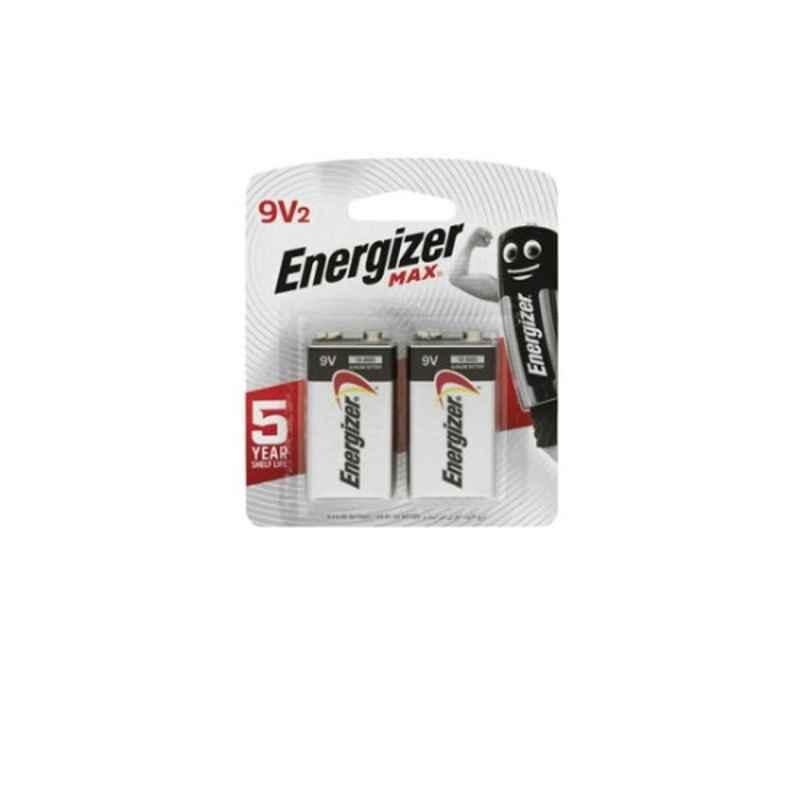 Energizer 522 BP2 9V Square Max Alkaline Batteries