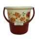 Joyo 3 Pcs 25L Plastic Brown Round Bucket, 1500ml Matching Mug & Small Bathroom Stool Set