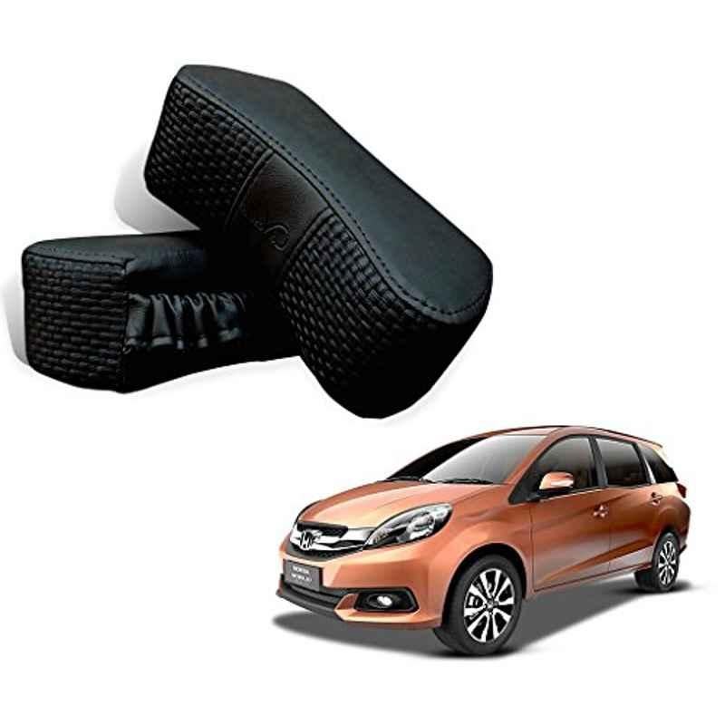 Kozdiko 2 Pcs Memory Foam Black Car Vastra Neck Rest Cushion Set for Honda Mobilio, koz_5213