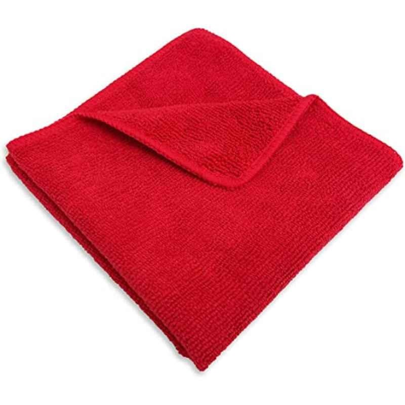 9.8x0.4cm Red Microfiber Cloth