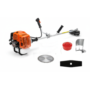 Asha Agri 2HP 52CC 2 Stroke Petrol Operated Side Pack Brush Cutter Machine with 80T, 2T Blade & Tap-n-Go Harvester Attachment, ABC-522-SP