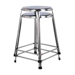 Lifetime Stools 18 inch Stainless Steel Round Shape Stool (Pack of 2)