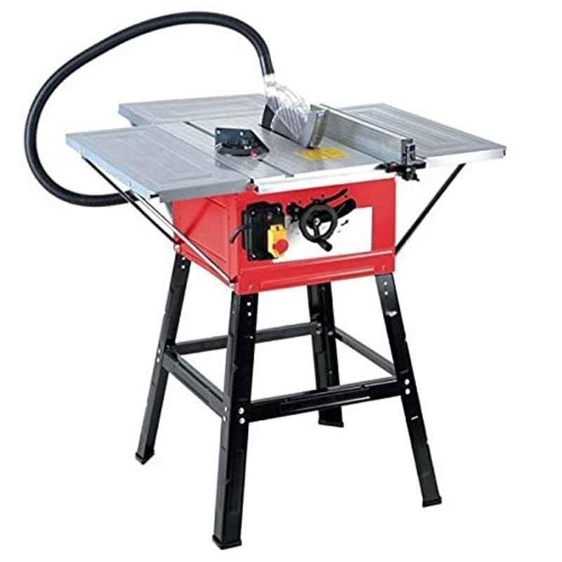 Malfah Enterprises 10 inch 1800W 4500rpm Wood Table Saw with Metal Stand & Sliding Miter Gauge, MAF-M1YD-ZB-2541