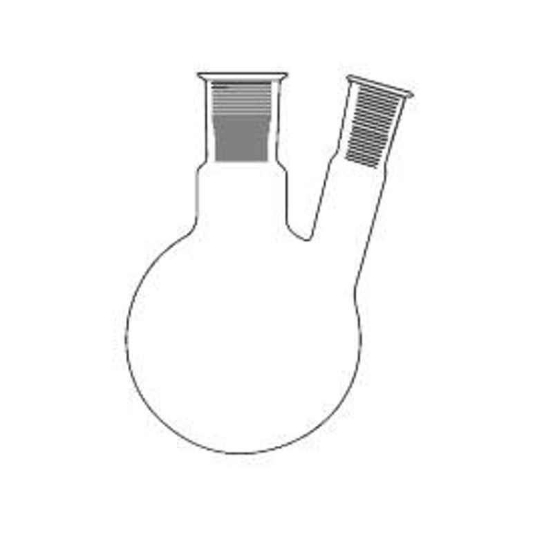 Axiva 500ml Two Round Neck Boiling Flask with Interchangeable Joint, RBA20500 (Pack of 6)