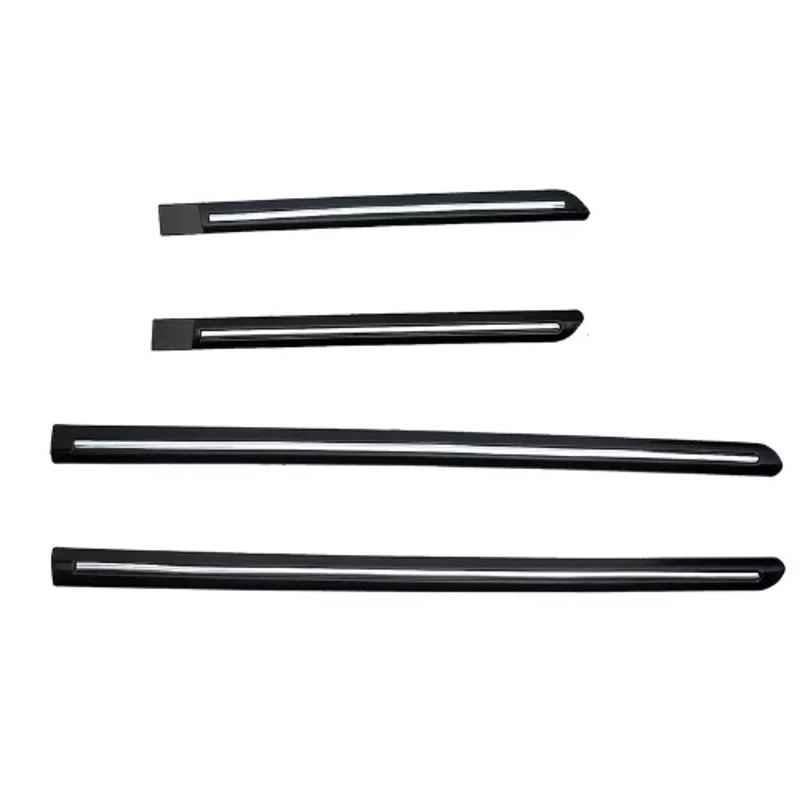 Sca Universal Fit Black Surestrive Chrome Line Beading Protector Maruti Suzuki Spresso 2019 Onwards All Models Side Door Side Door Beading Protector (Pack of 4)