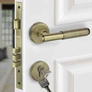Plantex Premium Door Lock with 3 Years of Warranty/Mortise Lock for Home Main Door Lock Set Antique Brass